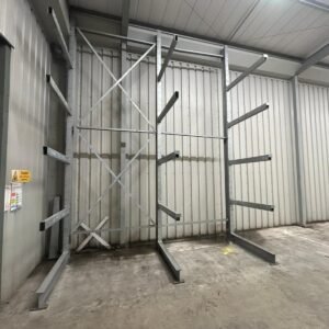 Galvanised Cantilever Racking Heavy Duty Single Sided Double Bay H 5.5m x W 4.1m