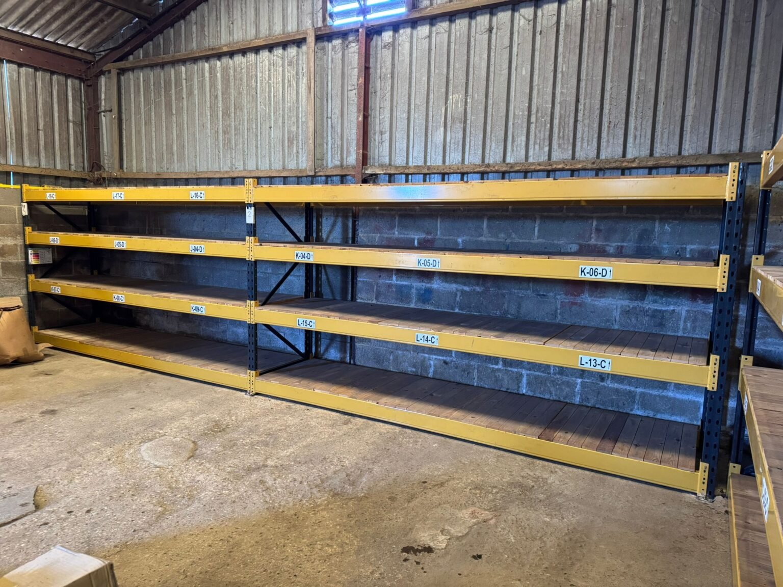 Racking Fitout with decking boards - Essex Pallet Racking