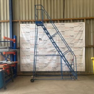 MOBILE SAFETY LADDERS INDUSTRIAL WAREHOUSE STEEL PICKING STEPS