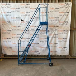 MOBILE SAFETY LADDERS INDUSTRIAL WAREHOUSE STEEL PICKING STEPS